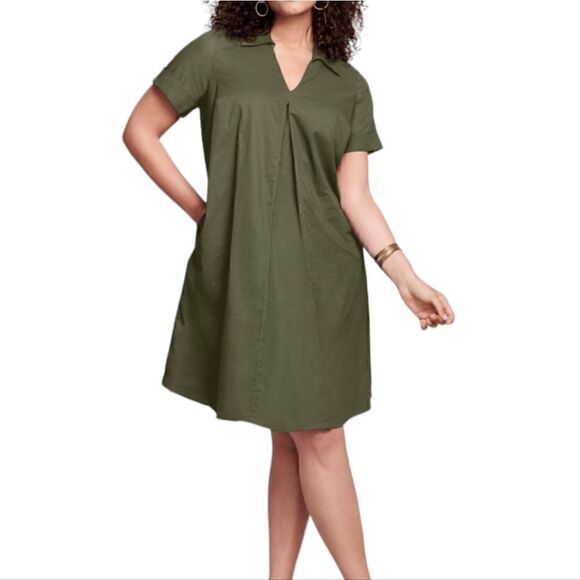 ROAMANS Cotton Swing Shirt Dress Size 30W - Picture 3 of 5